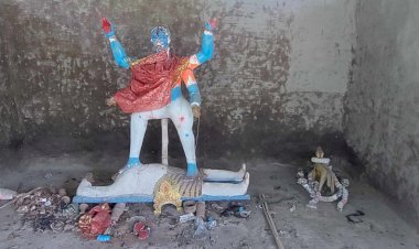 There is no one to witness the vandalism of the Raksha Kali idol for the third time in Naogaon's Chaumashia Central Shivakali Temple.