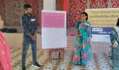 Training and discussion session on humanitarian-based perspective for CSO members of DASCO Foundation held in Mohadevpur, Naogaon.