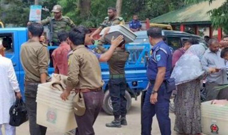 Narsingdi's Manohardi-Belabte upazila election day, preparations for voting are underway