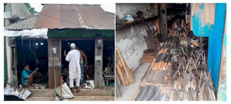 In Burichong, blacksmith artists are having a busy time ahead of Eid