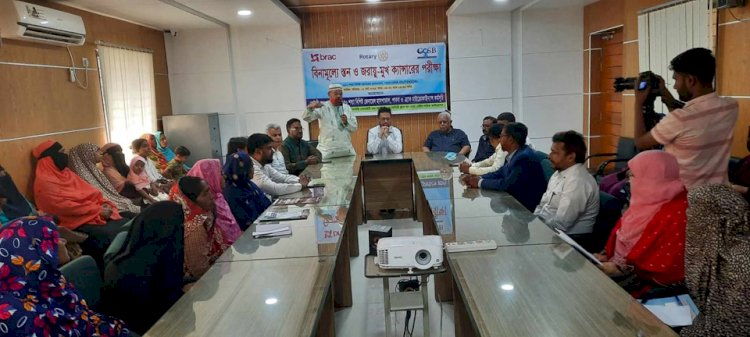 A free breast and cervical cancer screening and discussion event was held at Pabna Sadar Hospital.