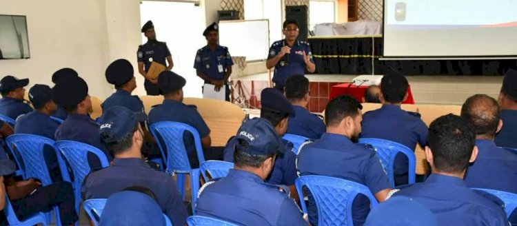 Additional DIG visits training for police members to enhance skills in election duties.