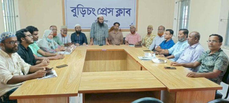 A meeting was held between teacher leaders and journalists of the Burichang Press Club.