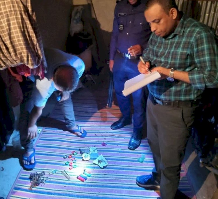 In a drug raid in Shibpur, one person detained was fined and sentenced to 2 months of simple imprisonment.