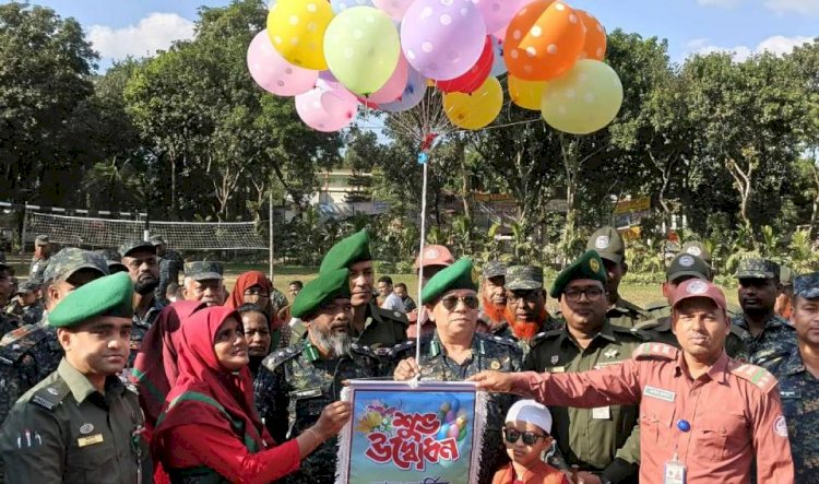 Formal inauguration of Ansar-VDP Welfare Trust's Rangpur-Dhaka-Rangpur bus service.