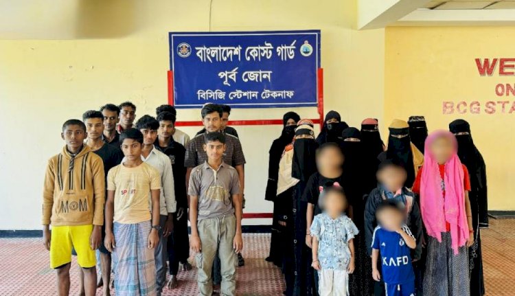 28 people including women and children rescued while being trafficked to Malaysia in Teknaf